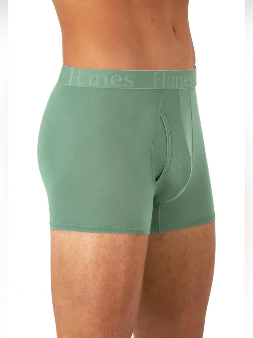 Hanes Boxer Briefs Underwear SuperSoft Viscose Bamboo 3-Pack Men's Trunks XL